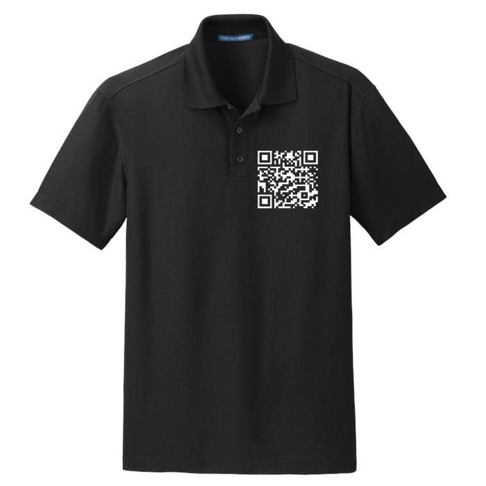 Funny Qr President Trump Dance Code Dry Zone Grid Polo