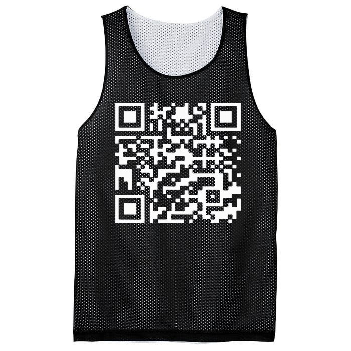 Funny Qr President Trump Dance Code Mesh Reversible Basketball Jersey Tank