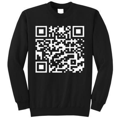 Funny Qr President Trump Dance Code Tall Sweatshirt