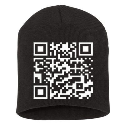 Funny Qr President Trump Dance Code Short Acrylic Beanie