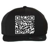 Funny Qr President Trump Dance Code Wool Snapback Cap