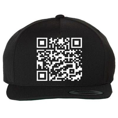 Funny Qr President Trump Dance Code Wool Snapback Cap