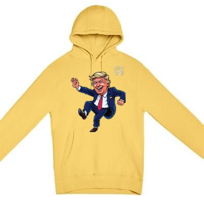 Funny Qr President Trump 4547trump Dancing Code Premium Pullover Hoodie