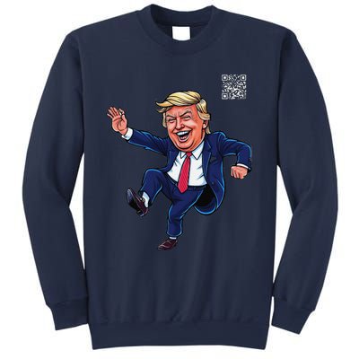 Funny Qr President Trump 4547trump Dancing Code Sweatshirt