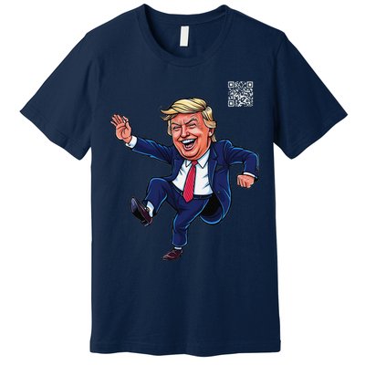 Funny Qr President Trump 4547trump Dancing Code Premium T-Shirt