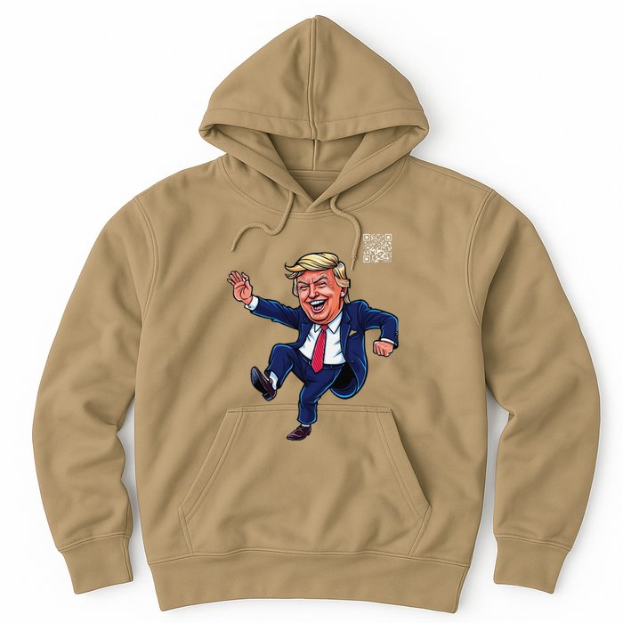 Funny Qr President Trump 4547trump Dancing Code Hoodie