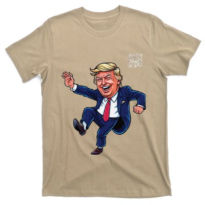 Funny Qr President Trump 4547trump Dancing Code T-Shirt