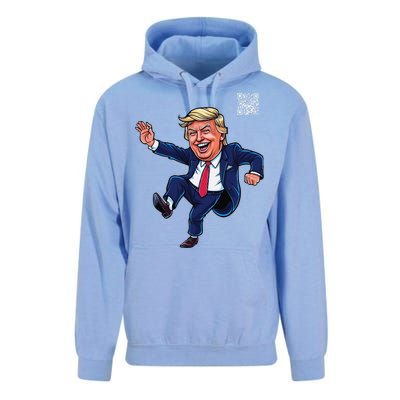 Funny Qr President Trump 4547trump Dancing Code Unisex Surf Hoodie