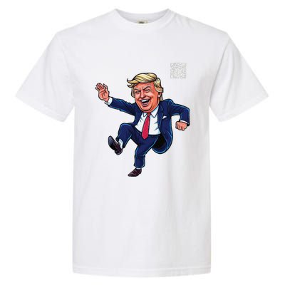 Funny Qr President Trump 4547trump Dancing Code Garment-Dyed Heavyweight T-Shirt