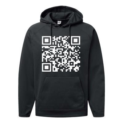 Funny Qr President Trump Dance Code 2025 Performance Fleece Hoodie