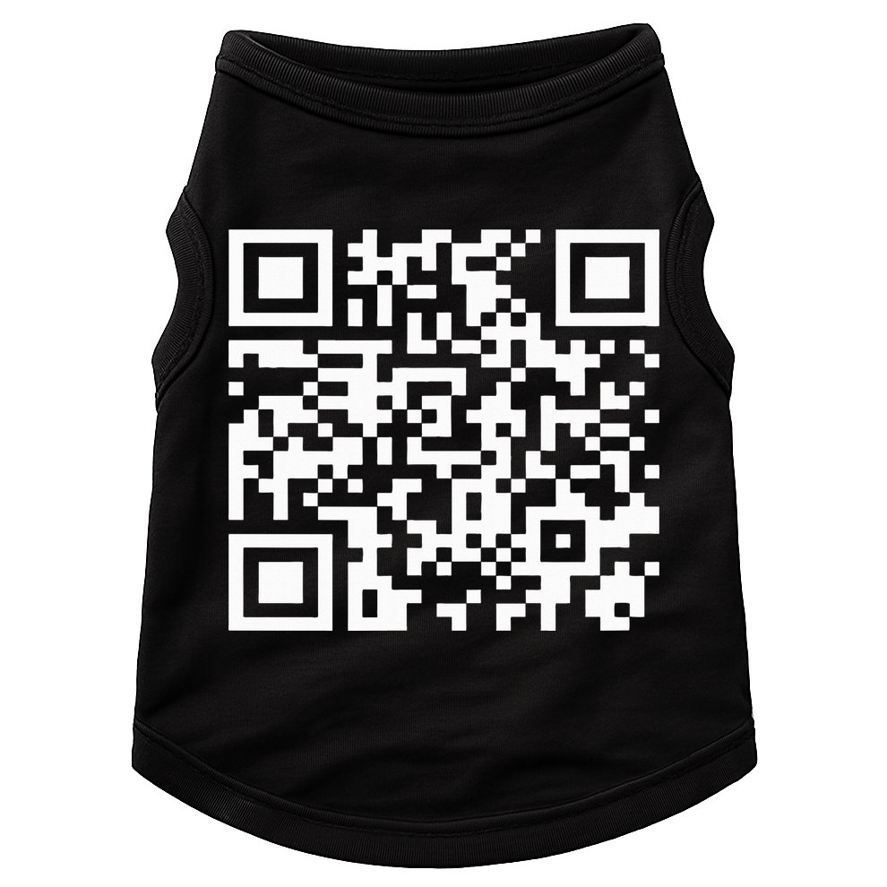 Funny Qr President Trump Dance Code 2025 Doggie Tank
