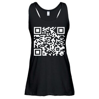 Funny Qr President Trump Dance Code 2025 Ladies Essential Flowy Tank