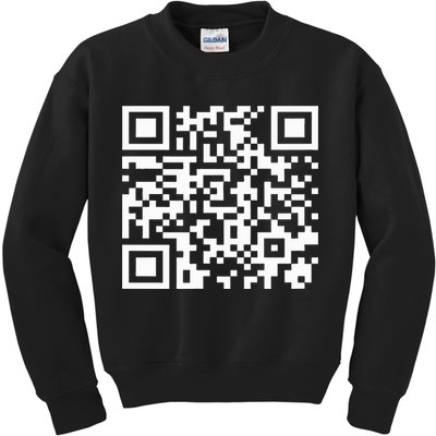 Funny Qr President Trump Dance Code 2025 Kids Sweatshirt