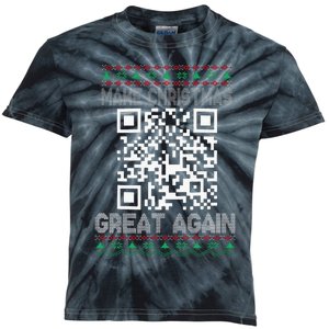 Funny Qr President Trump 4547 Dancing Dance Moves Maga Kids Tie-Dye T-Shirt