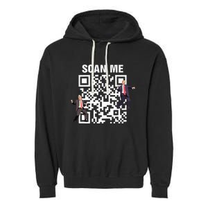 Funny Qr President Trump 4547 Trump Dancing Code Garment-Dyed Fleece Hoodie