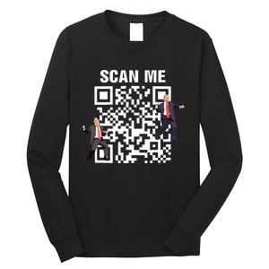 Funny Qr President Trump 4547 Trump Dancing Code Long Sleeve Shirt