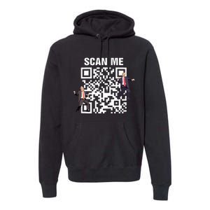 Funny Qr President Trump 4547 Trump Dancing Code Premium Hoodie