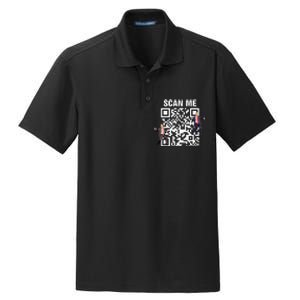 Funny Qr President Trump 4547 Trump Dancing Code Dry Zone Grid Polo