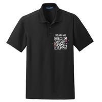 Funny Qr President Trump 4547 Trump Dancing Code Dry Zone Grid Polo