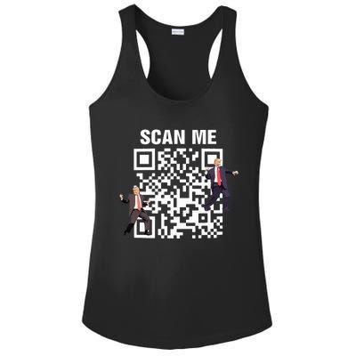 Funny Qr President Trump 4547 Trump Dancing Code Ladies PosiCharge Competitor Racerback Tank