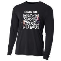 Funny Qr President Trump 4547 Trump Dancing Code Cooling Performance Long Sleeve Crew