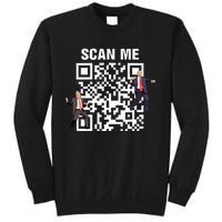 Funny Qr President Trump 4547 Trump Dancing Code Tall Sweatshirt