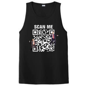 Funny Qr President Trump 4547 Trump Dancing Code PosiCharge Competitor Tank