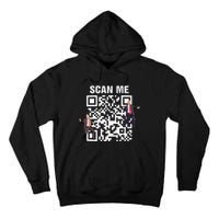 Funny Qr President Trump 4547 Trump Dancing Code Tall Hoodie