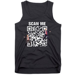 Funny Qr President Trump 4547 Trump Dancing Code Tank Top