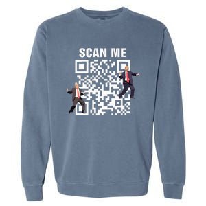 Funny Qr President Trump 4547 Trump Dancing Code Garment-Dyed Sweatshirt