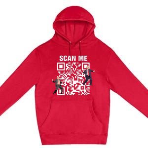 Funny Qr President Trump 4547 Trump Dancing Code Premium Pullover Hoodie