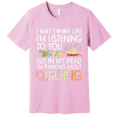 Funny Quilting Quilting Lover Quilter Premium T-Shirt