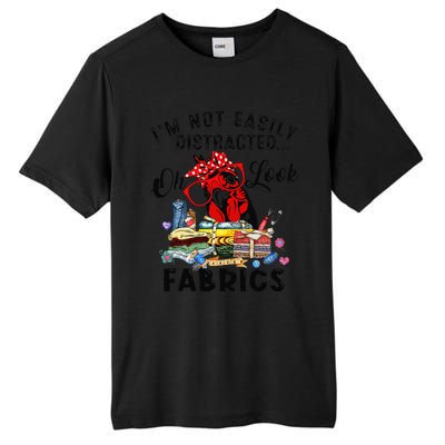 Funny Quilting Quilter Sewer Sewing Oh Look Fabrics Chicken Tall Fusion ChromaSoft Performance T-Shirt