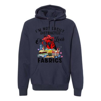 Funny Quilting Quilter Sewer Sewing Oh Look Fabrics Chicken Premium Hoodie