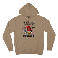 Funny Quilting Quilter Sewer Sewing Oh Look Fabrics Chicken Hoodie