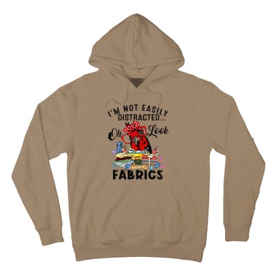 Funny Quilting Quilter Sewer Sewing Oh Look Fabrics Chicken Hoodie