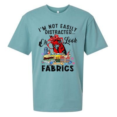 Funny Quilting Quilter Sewer Sewing Oh Look Fabrics Chicken Sueded Cloud Jersey T-Shirt