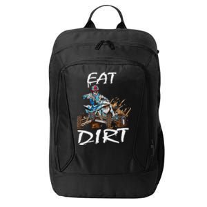 Funny Quad Rider Eat Dirt ATV Biker Quad Saying City Backpack