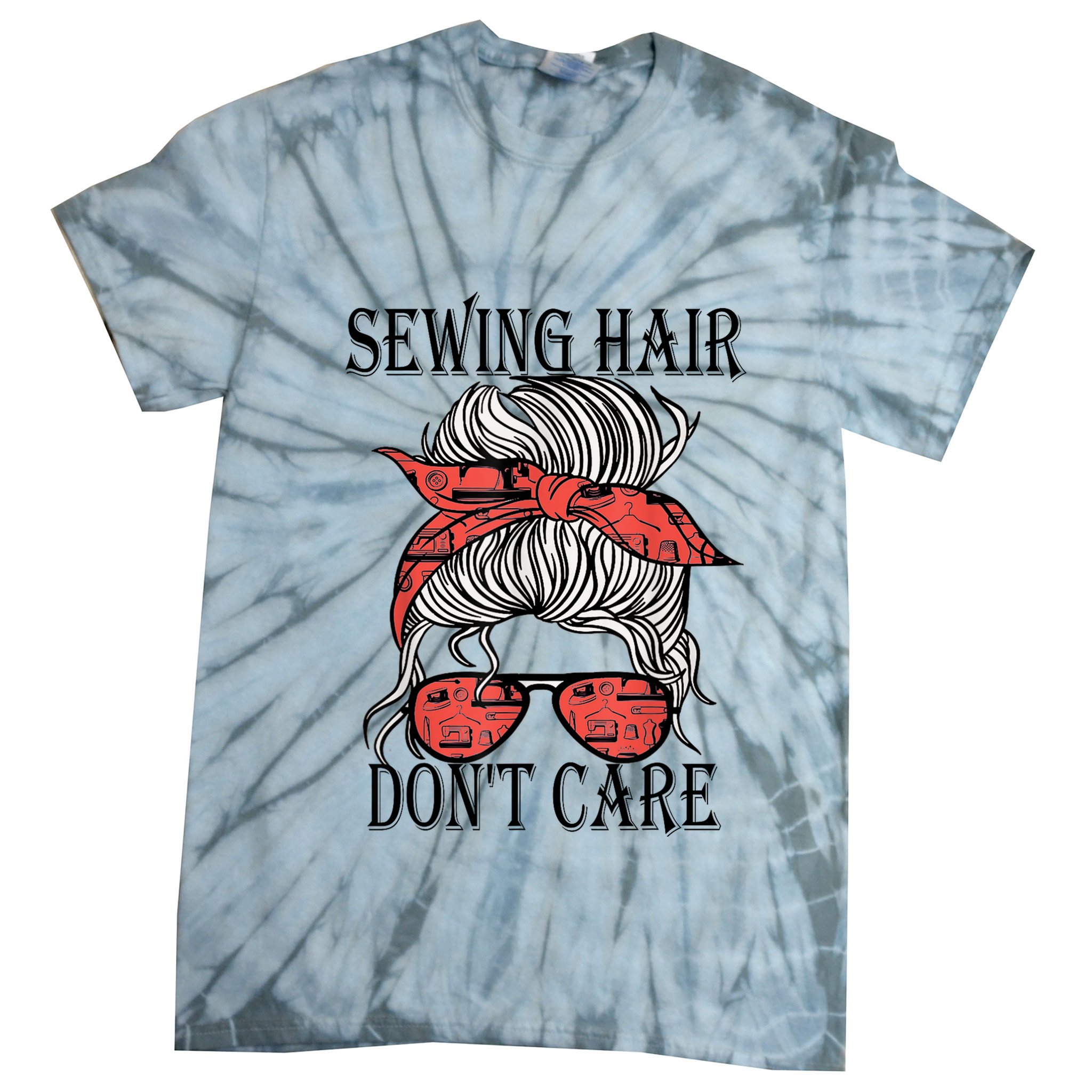Funny Quilting Seamstress Sewing Themed Tie-Dye T-Shirt