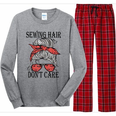 Funny Quilting Seamstress Sewing Themed Long Sleeve Pajama Set