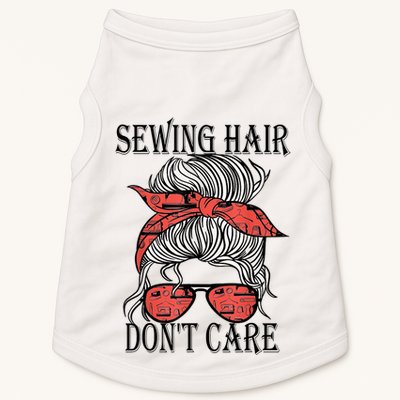 Funny Quilting Seamstress Sewing Themed Doggie Tank