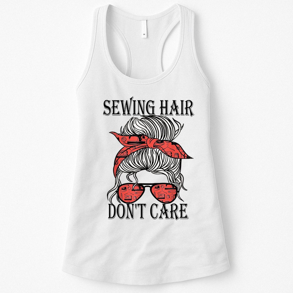 Funny Quilting Seamstress Sewing Themed Womens Tank Top
