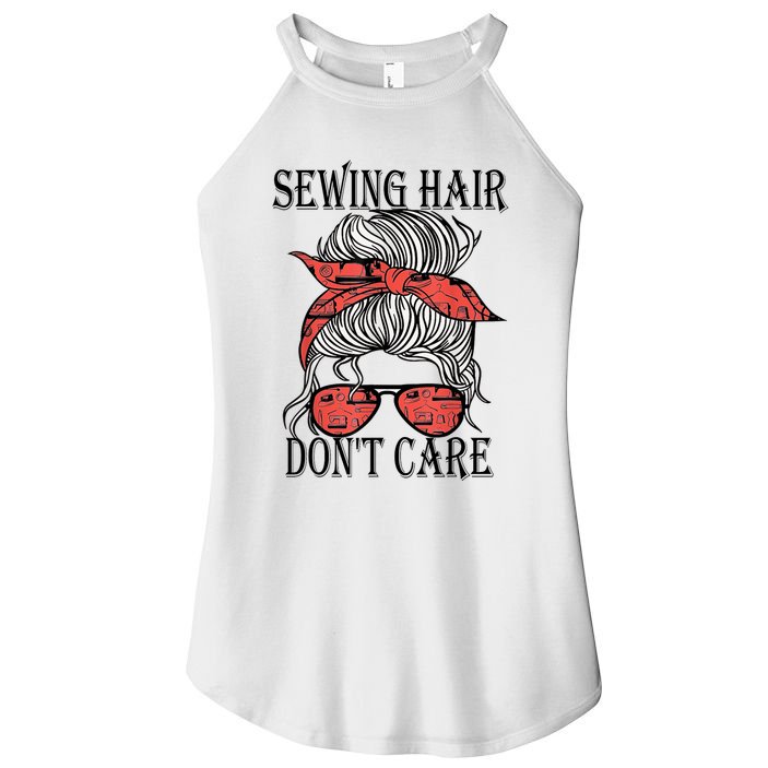 Funny Quilting Seamstress Sewing Themed Women's Perfect Tri Rocker Tank