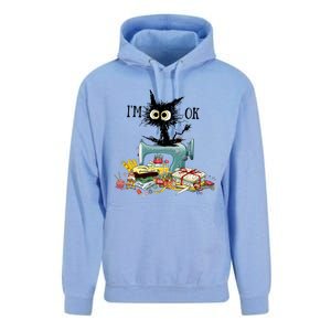 Funny Quilting Sewing Cat I’M Ok Quilting Christmas Unisex Surf Hoodie