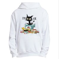 Funny Quilting Sewing Cat I’M Ok Quilting Christmas Urban Pullover Hoodie