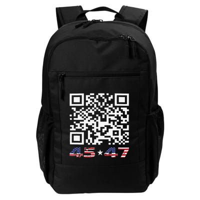 Funny Qr Scan Me President Trump 4547 Dance Code Backpack