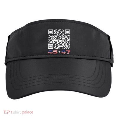 Funny Qr Scan Me President Trump 4547 Dance Code Adult Drive Performance Visor
