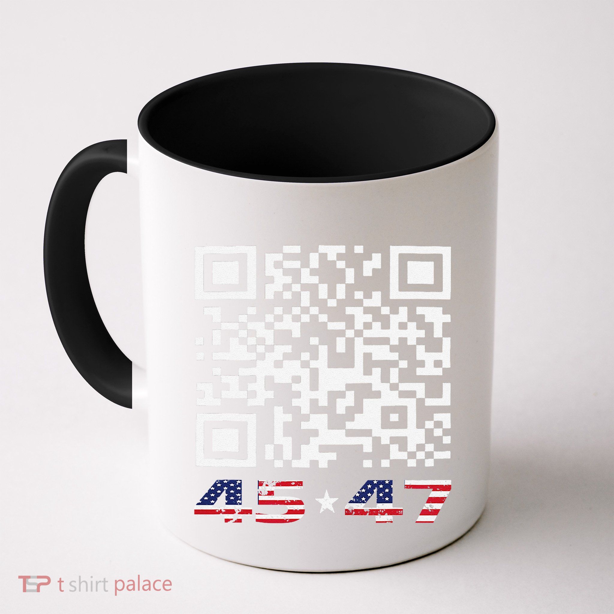 Funny Qr Scan Me President Trump 4547 Dance Code Mug