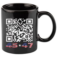 Funny Qr Scan Me President Trump 4547 Dance Code 11oz C Handle Ceramic Mug