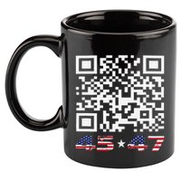 Funny Qr Scan Me President Trump 4547 Dance Code 11oz C Handle Ceramic Mug